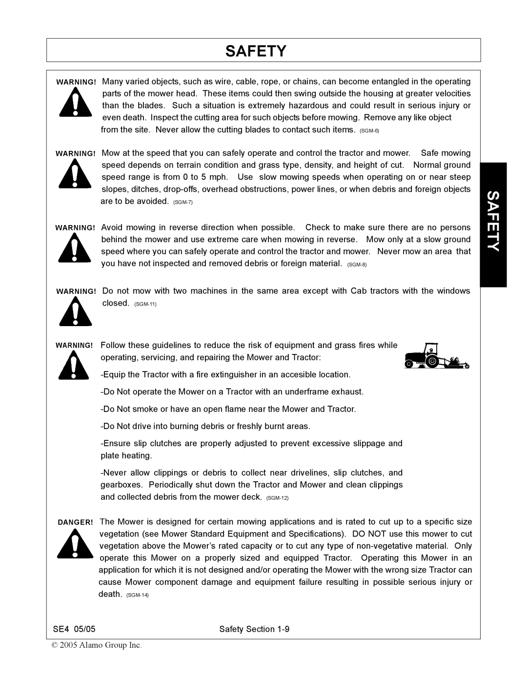 Rhino Mounts SE4 manual Death. SGM-14 