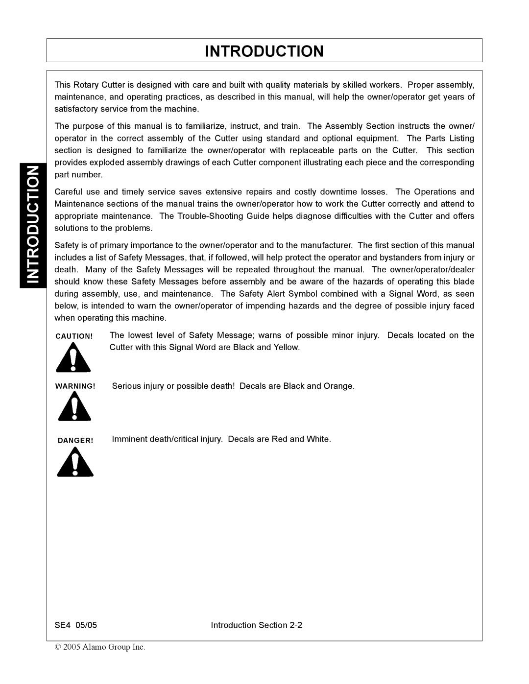 Rhino Mounts SE4 manual Introduction 