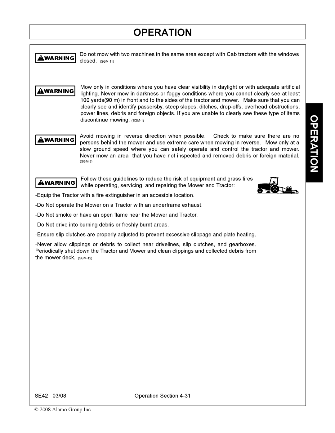 Rhino Mounts SE42 manual SGM-8 