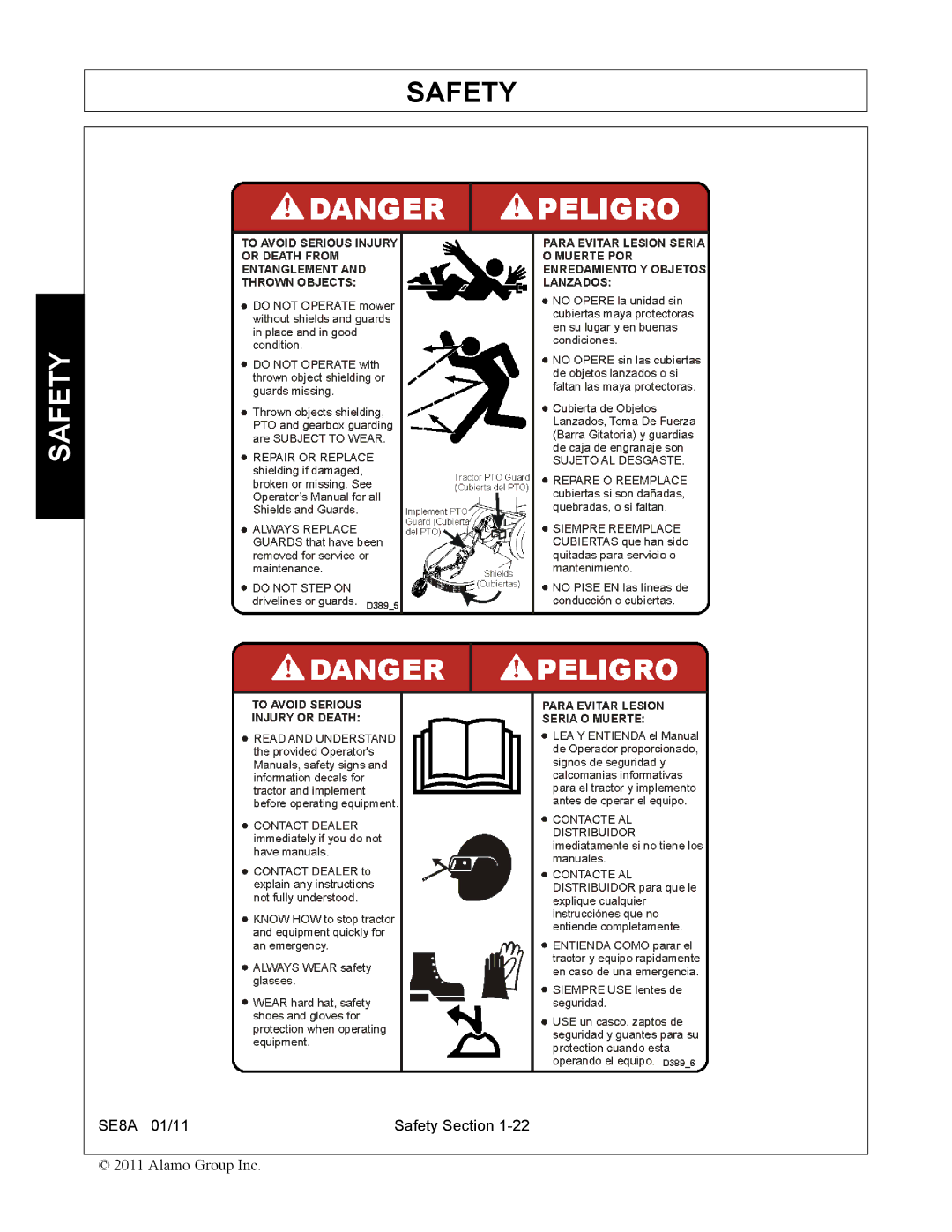 Rhino Mounts SE8A manual Safety 