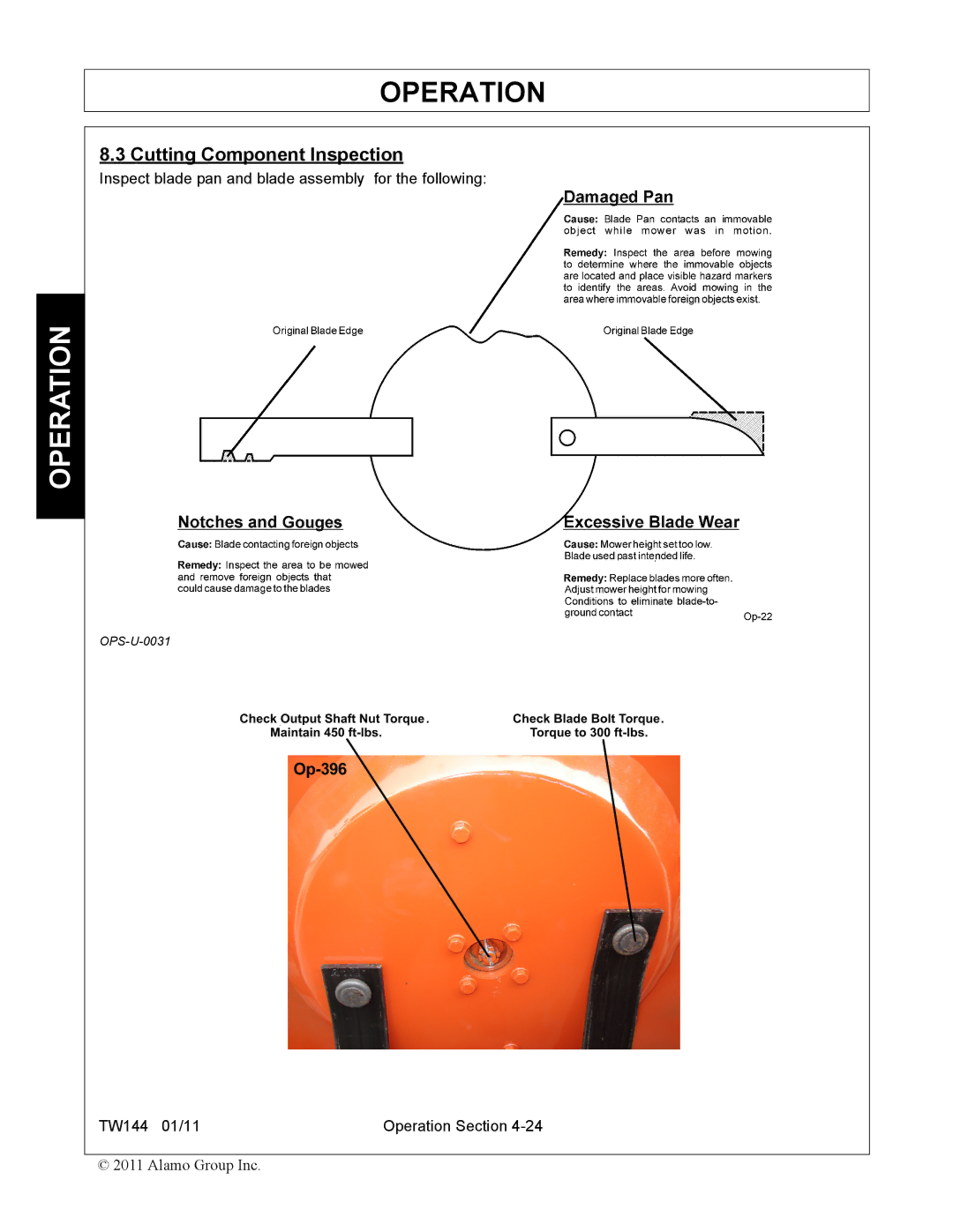 Rhino Mounts TW144 manual Cutting Component Inspection 