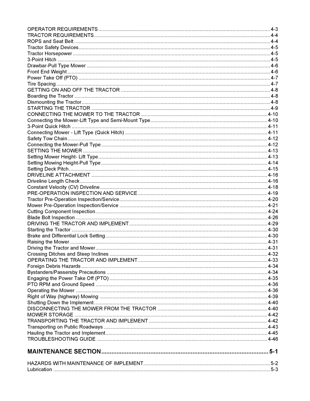 Rhino Mounts TW144 manual Maintenance Section 