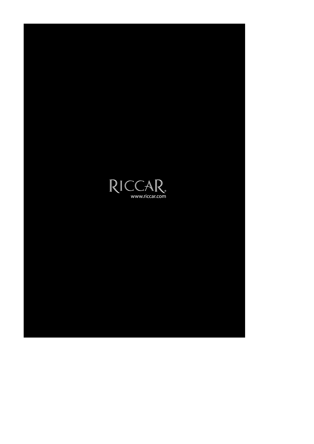 Riccar 1500P manual 