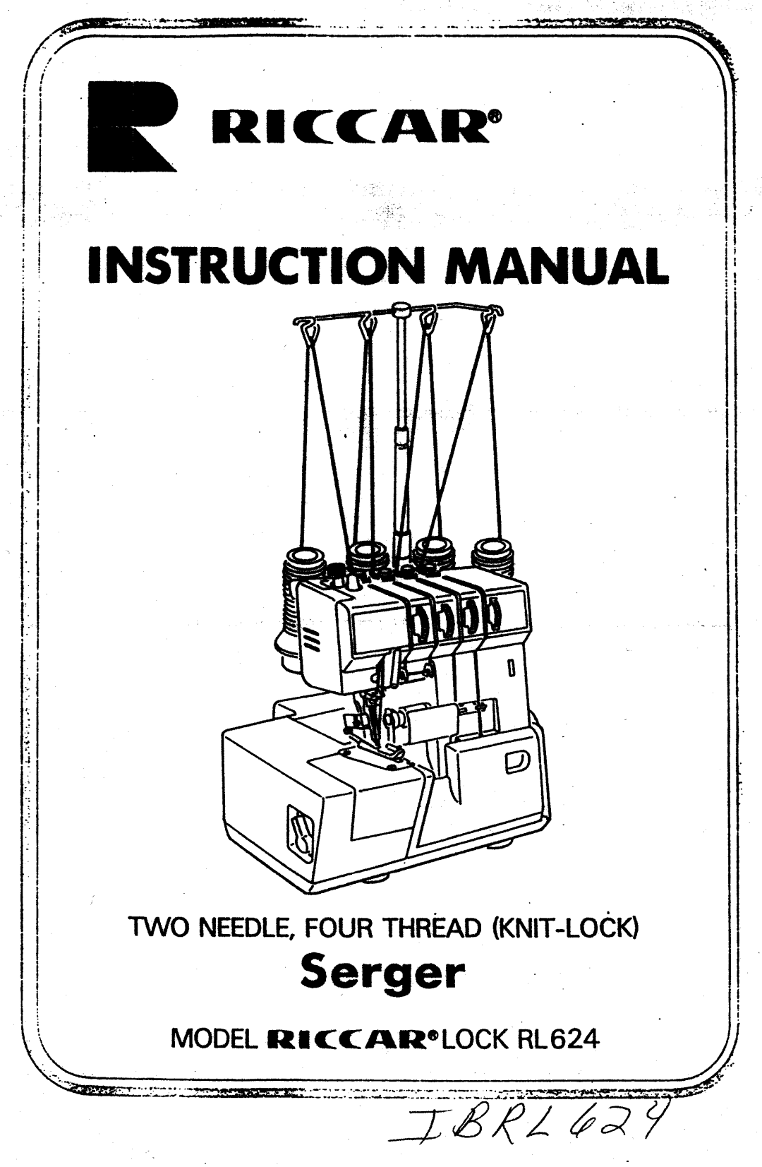 Riccar RL624 manual 