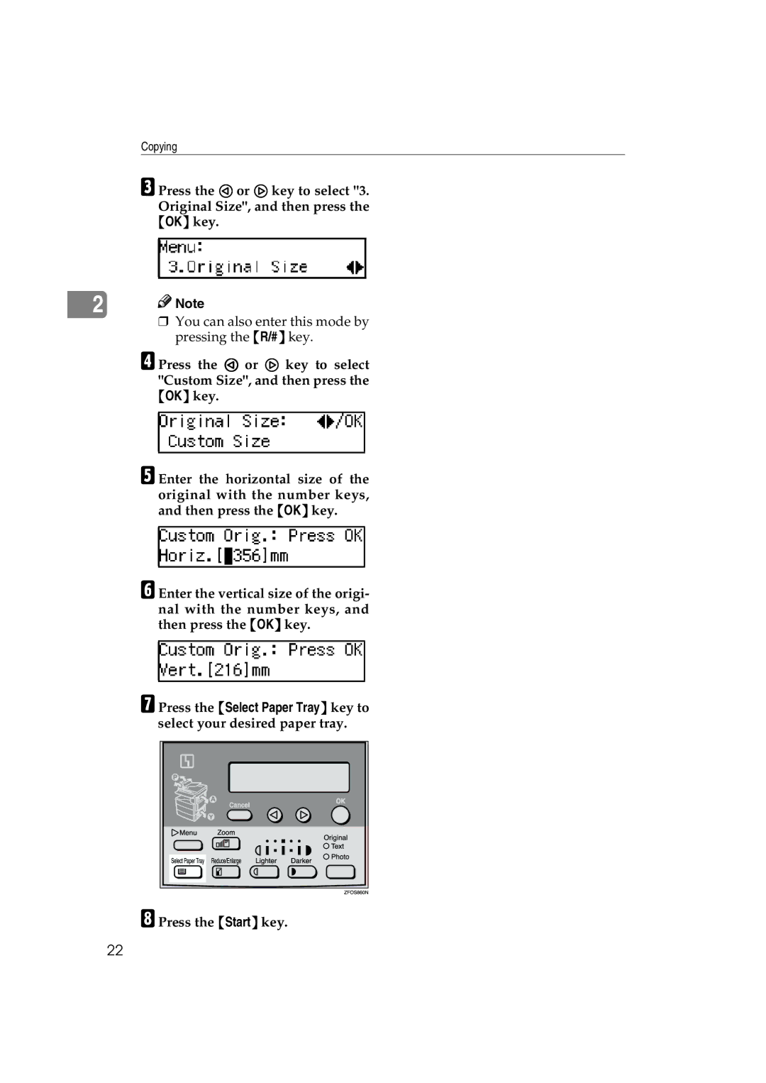 Ricoh 1013F manual You can also enter this mode by pressing the R/# key 