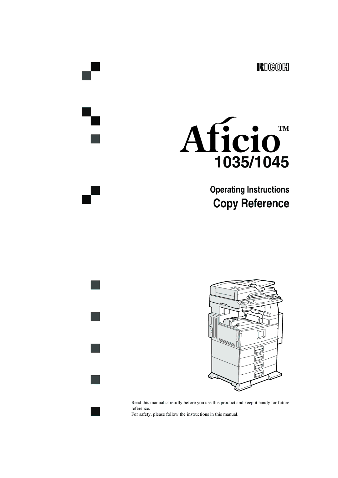 Ricoh operating instructions 1035/1045 