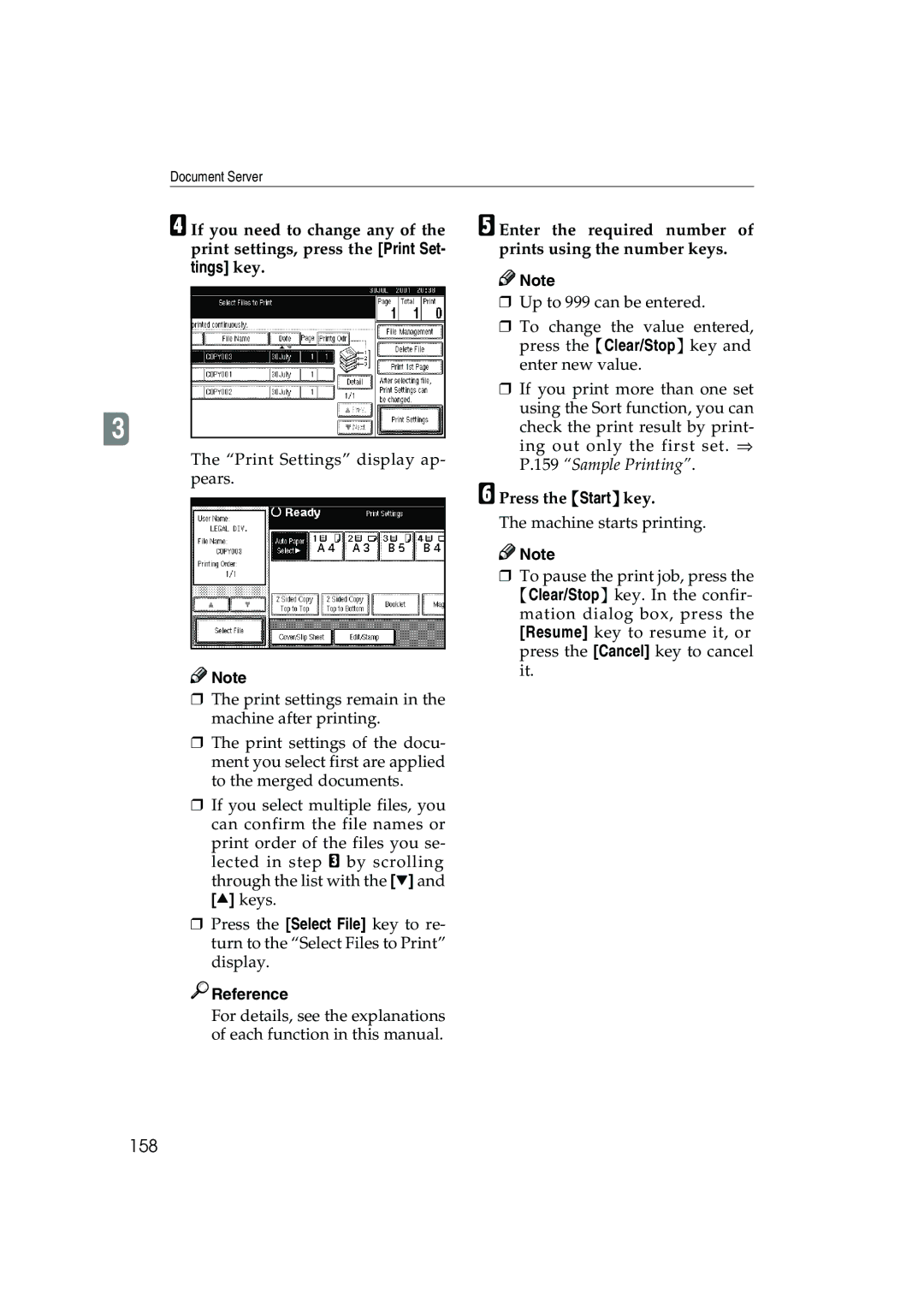 Ricoh 1045, 1035 operating instructions 158, Enter the required number of prints using the number keys 