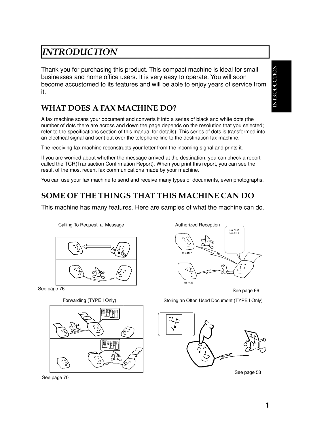 Ricoh 170 / 180 manual What does a FAX Machine DO?, Some of the Things That this Machine can do 