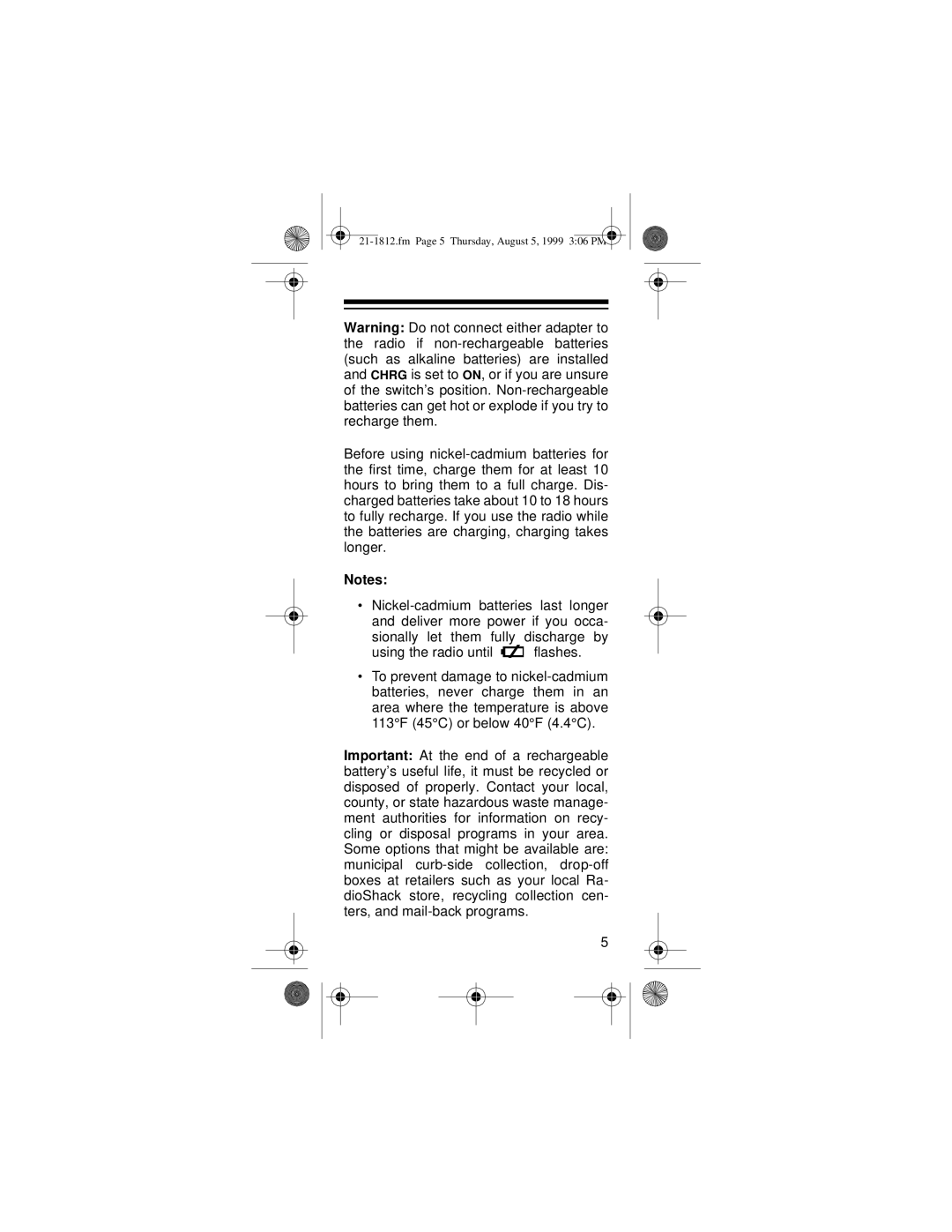 Ricoh 21-1812 owner manual Fm Page 5 Thursday, August 5, 1999 306 PM 