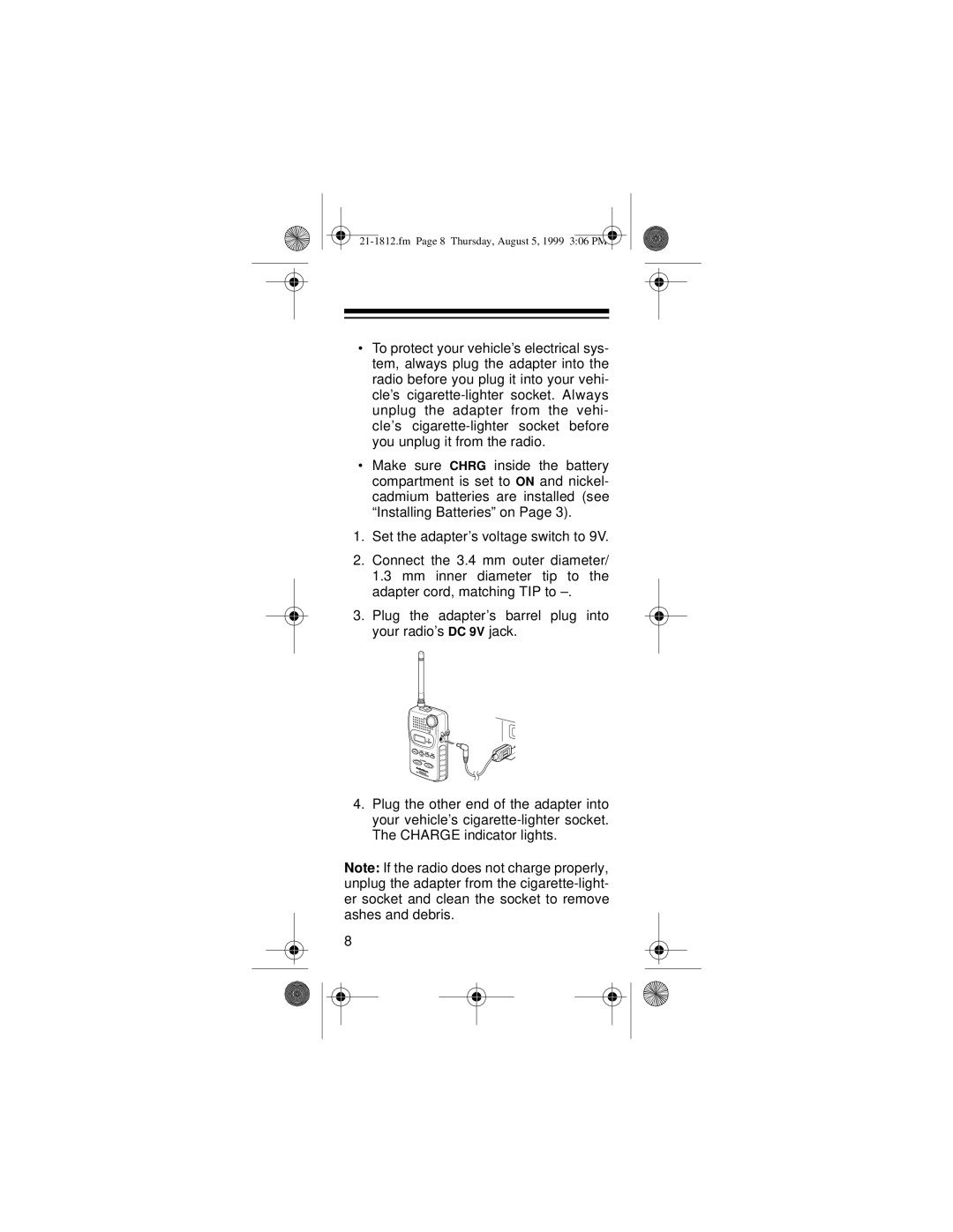 Ricoh 21-1812 owner manual Fm Page 8 Thursday, August 5, 1999 306 PM 