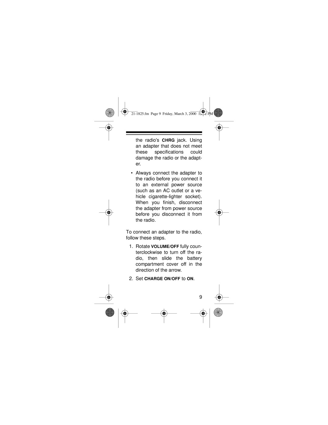 Ricoh 21-1825 owner manual Set Charge ON/OFF to on 