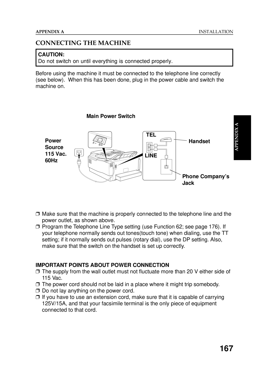 Ricoh 2400L manual 167, Connecting the Machine 