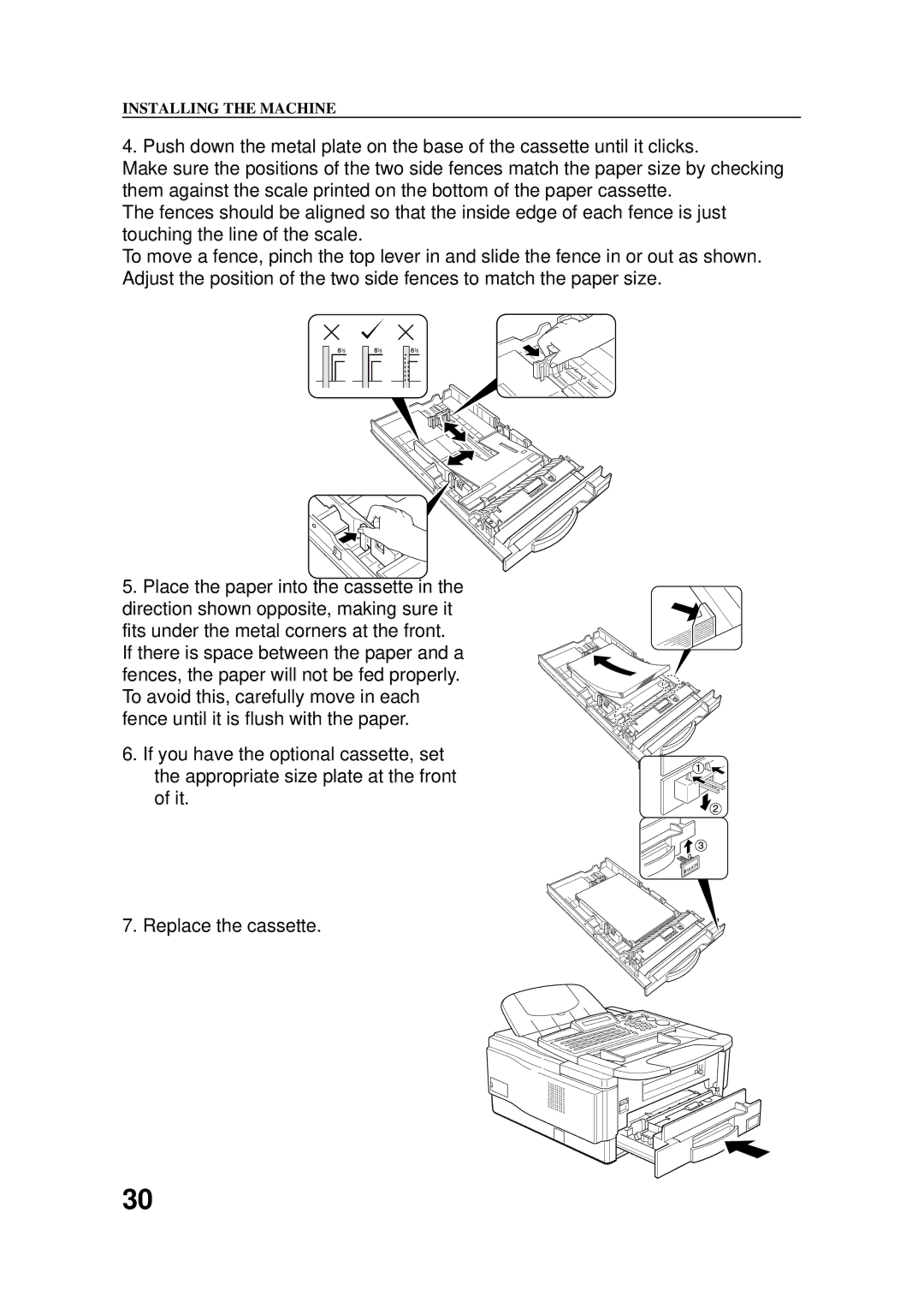 Ricoh 2400L manual Installing the Machine 