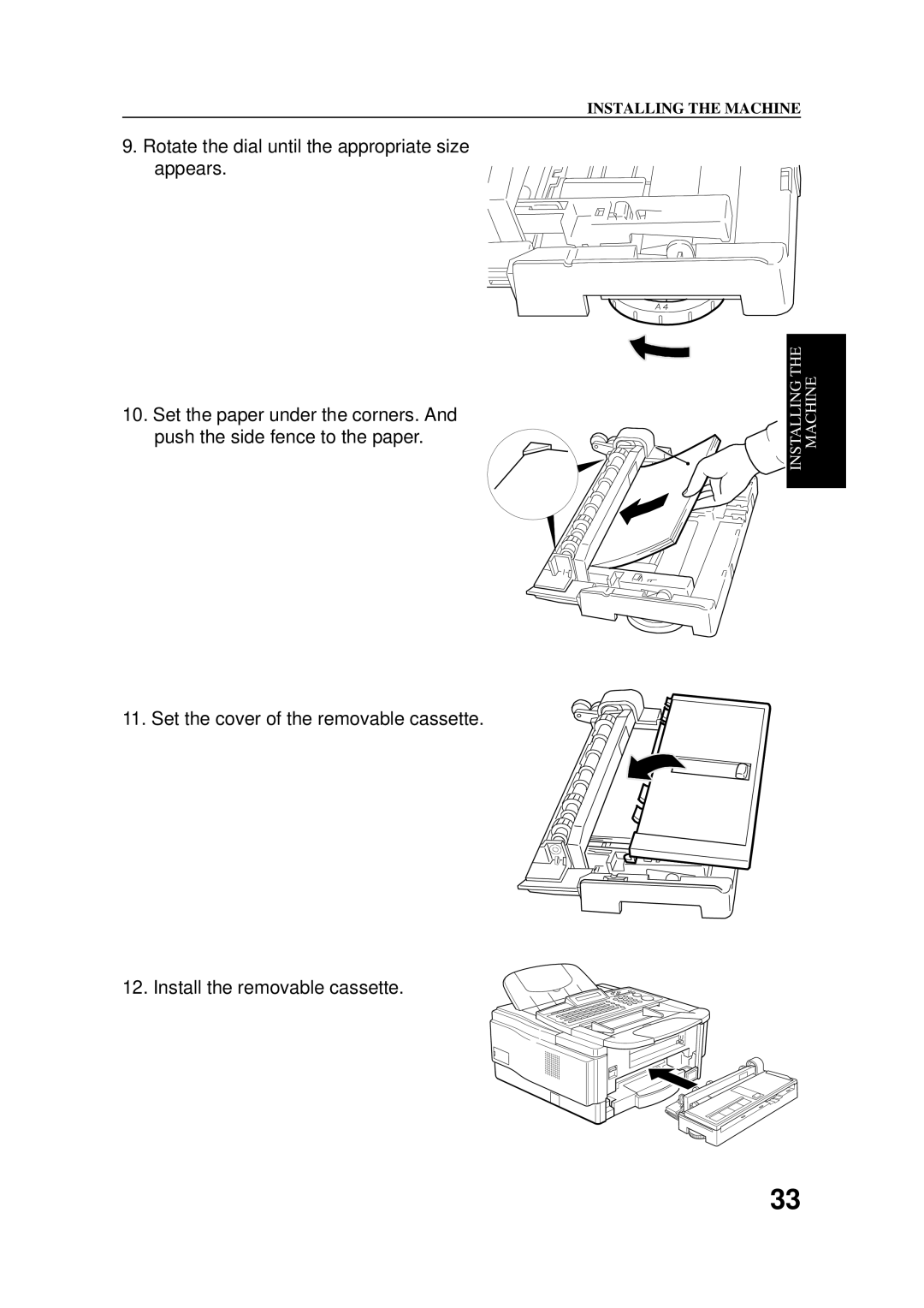 Ricoh 2400L manual Installing Machine 