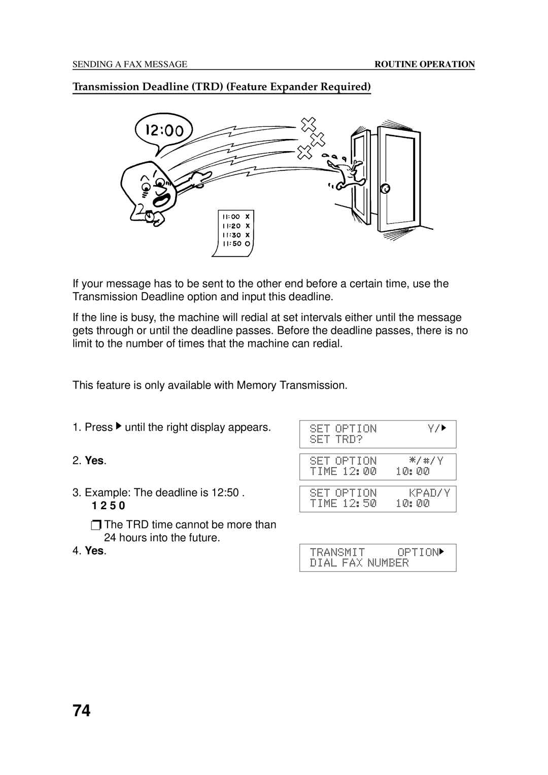 Ricoh 2400L manual Transmission Deadline TRD Feature Expander Required, F1 2 5 