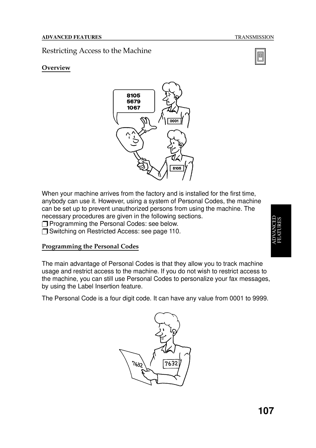 Ricoh 2400L manual Restricting Access to the Machine, Overview 