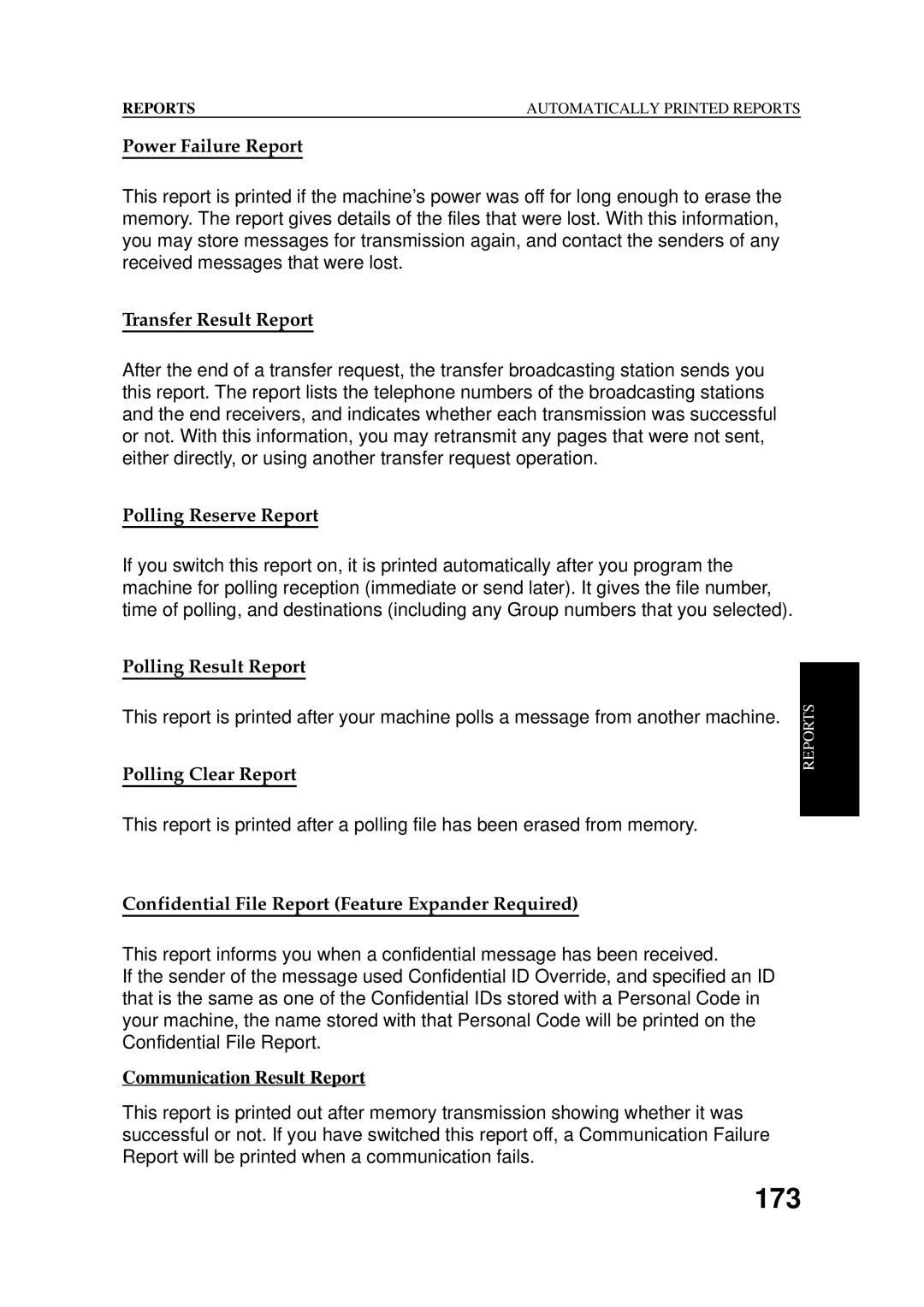 Ricoh 2400L manual Polling Reserve Report, Polling Result Report 