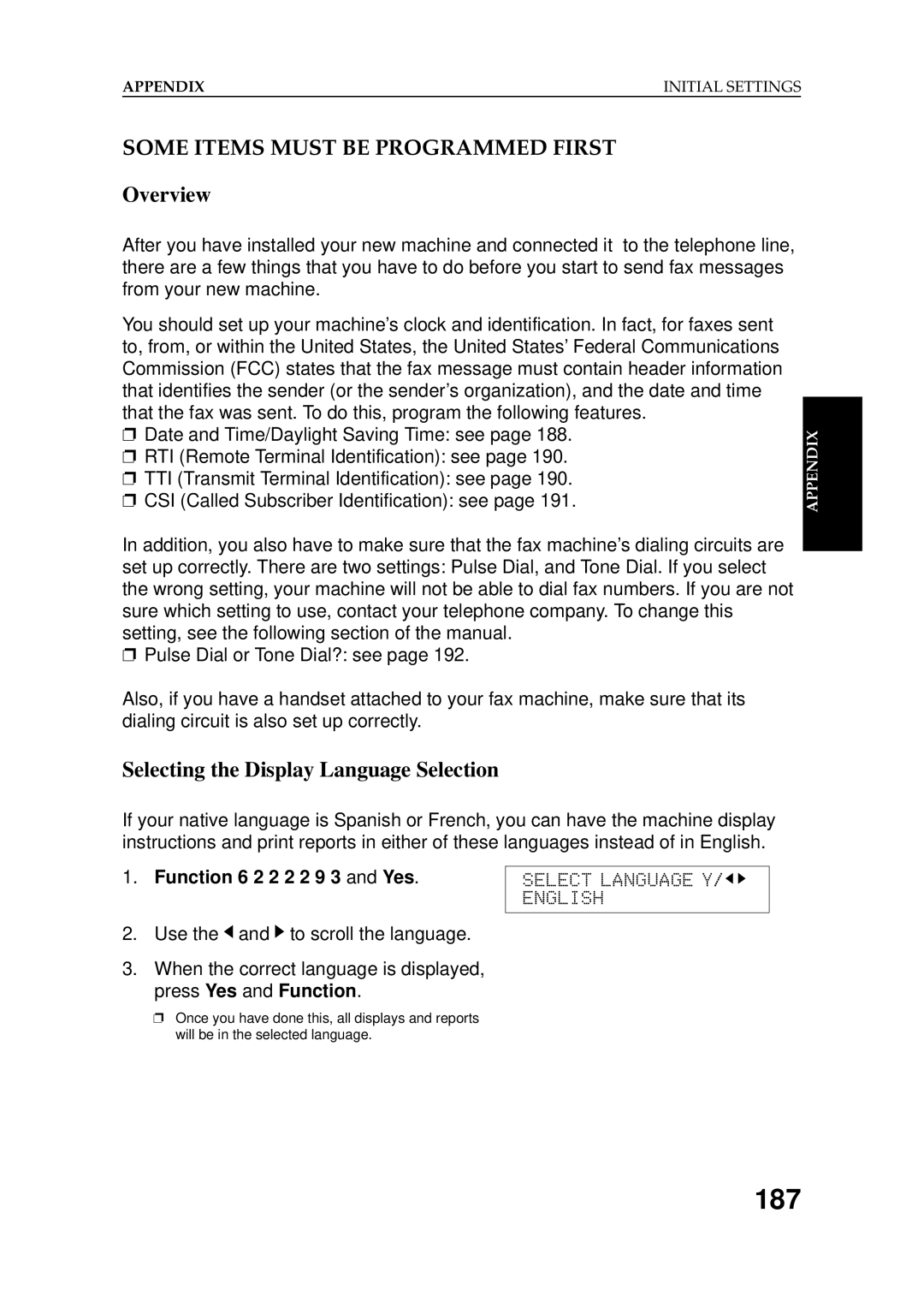 Ricoh 2400L manual Appendix Initial Settings 