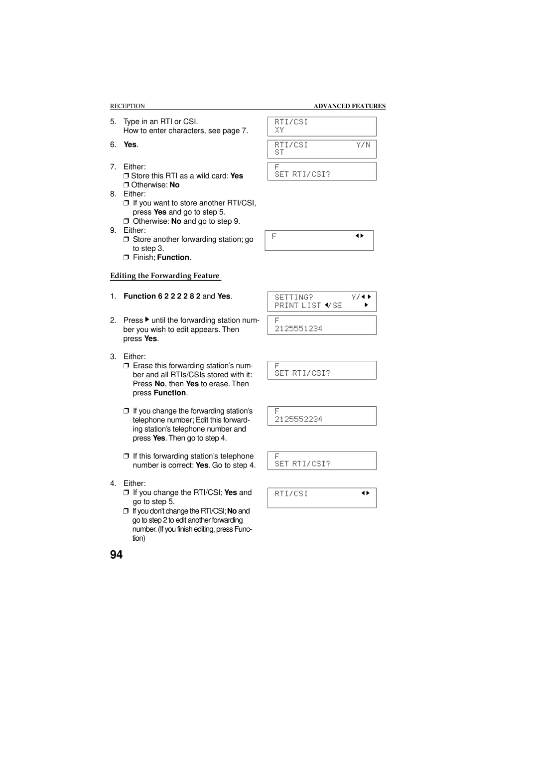 Ricoh 2400L manual Type in an RTI or CSI How to enter characters, see 