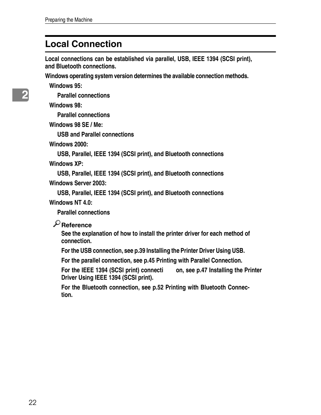 Ricoh 3030 appendix Local Connection 