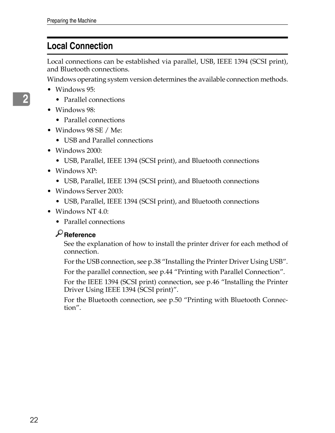 Ricoh 3045 appendix Local Connection 