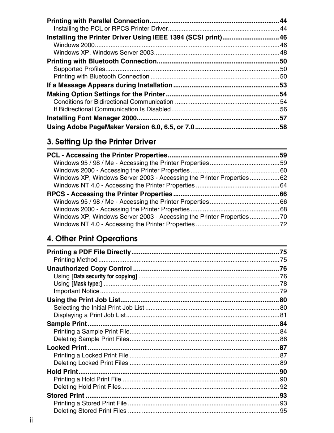 Ricoh 3045 appendix Setting Up the Printer Driver 