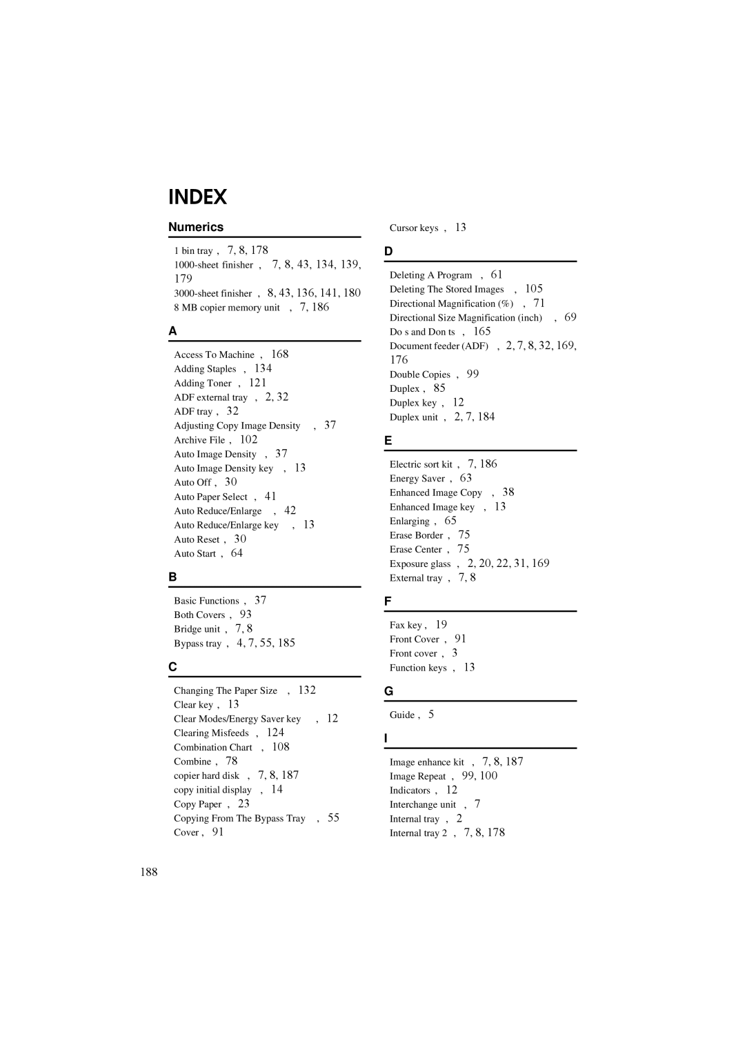 Ricoh 340 manual Numerics, Ìæä 