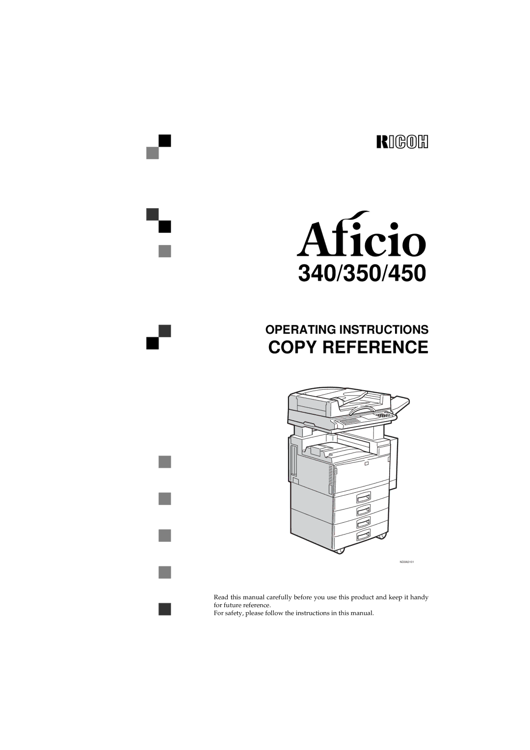 Ricoh 340 manual Copy Reference 