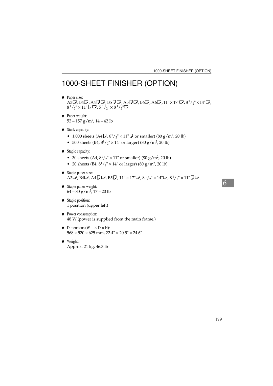 Ricoh 340 manual Sheet Finisher Option 