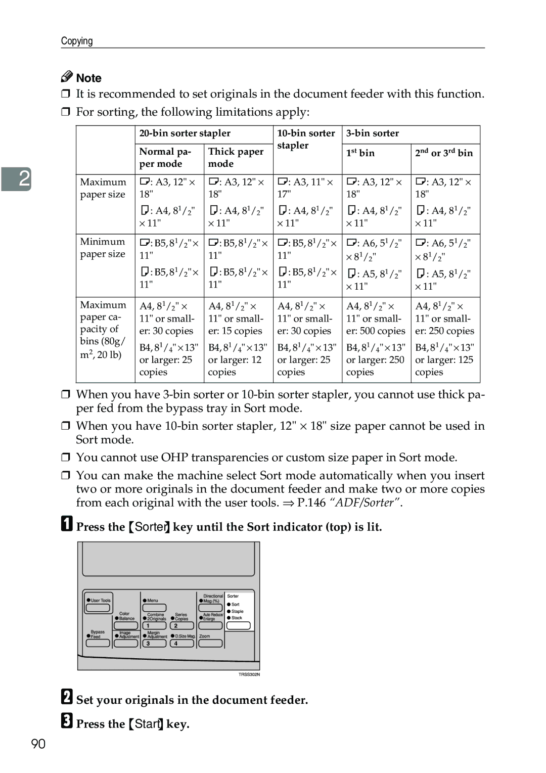 Ricoh 3506 manual Copying 