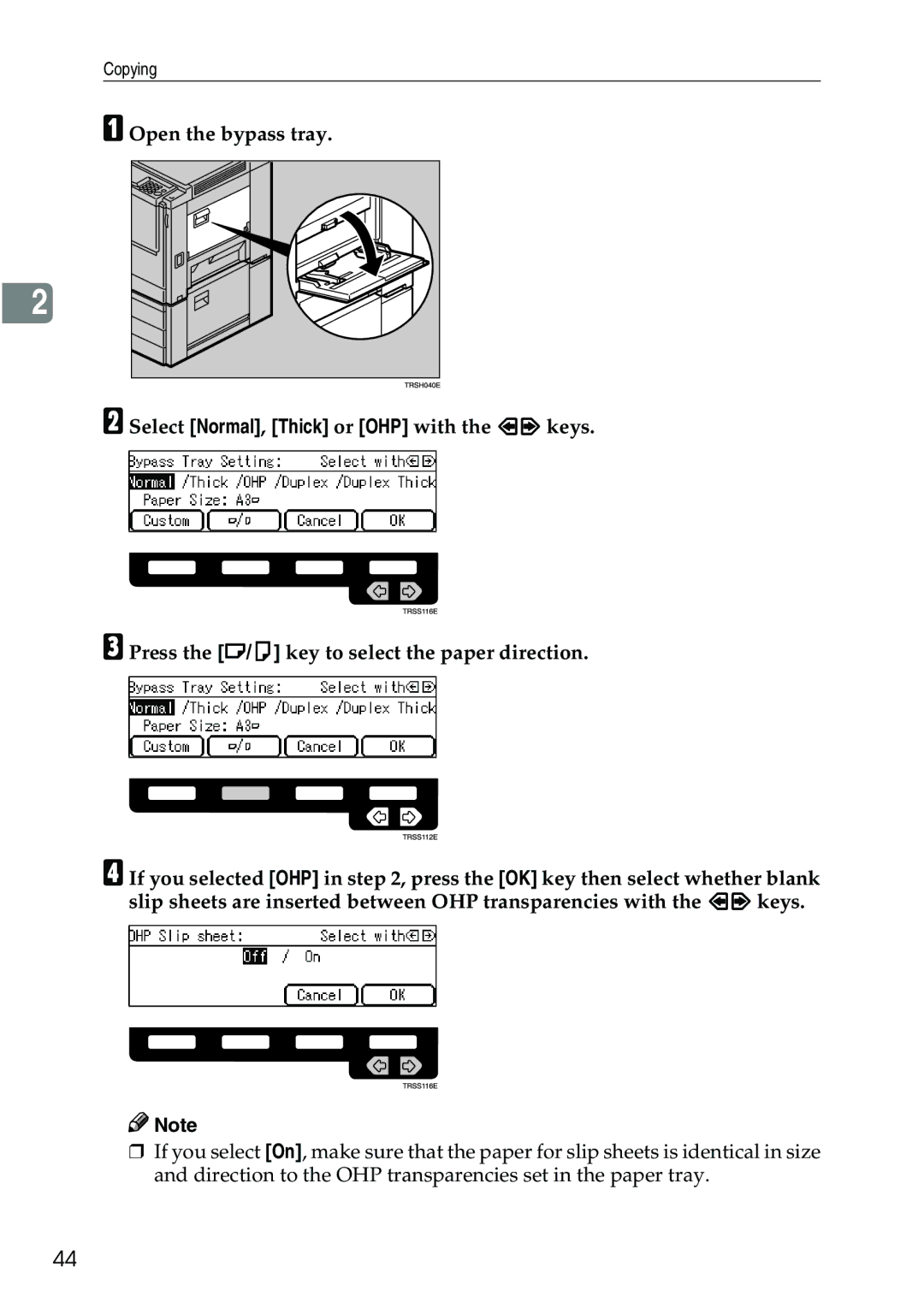 Ricoh 3506 manual Copying 