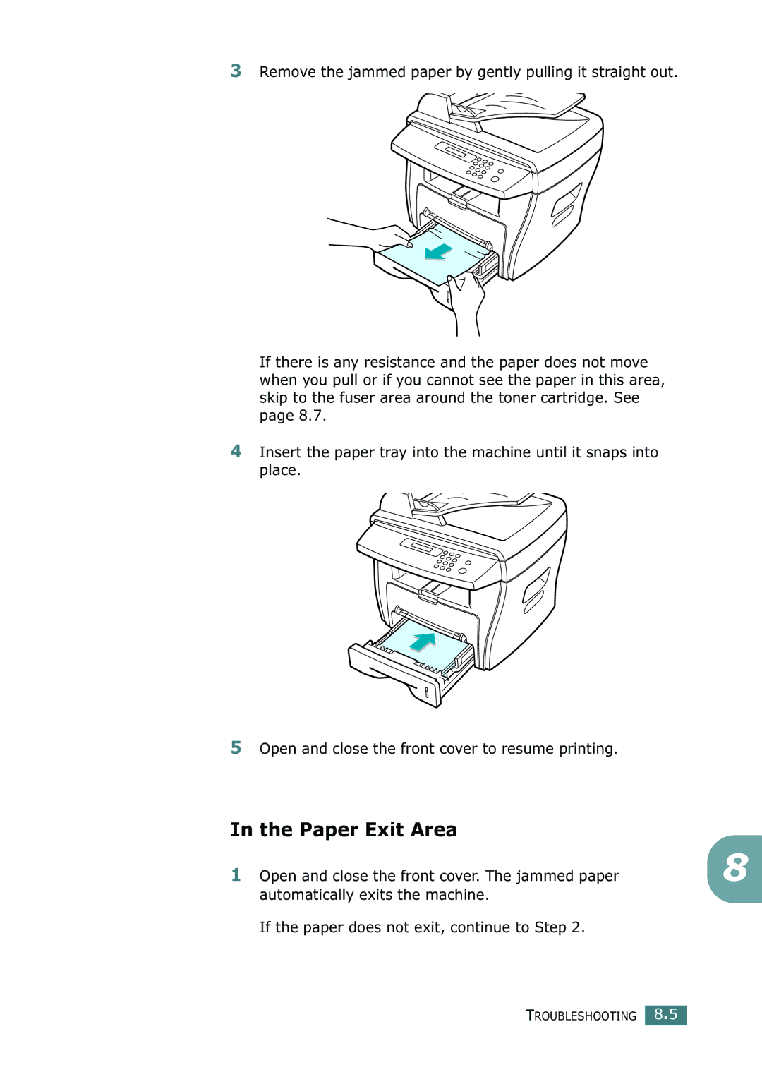 Ricoh 4016 Series manual Paper Exit Area 