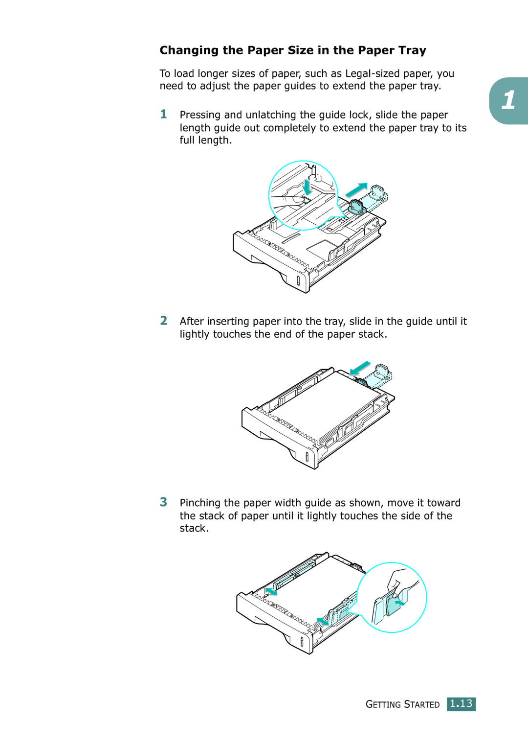 Ricoh 4016 Series manual Changing the Paper Size in the Paper Tray 