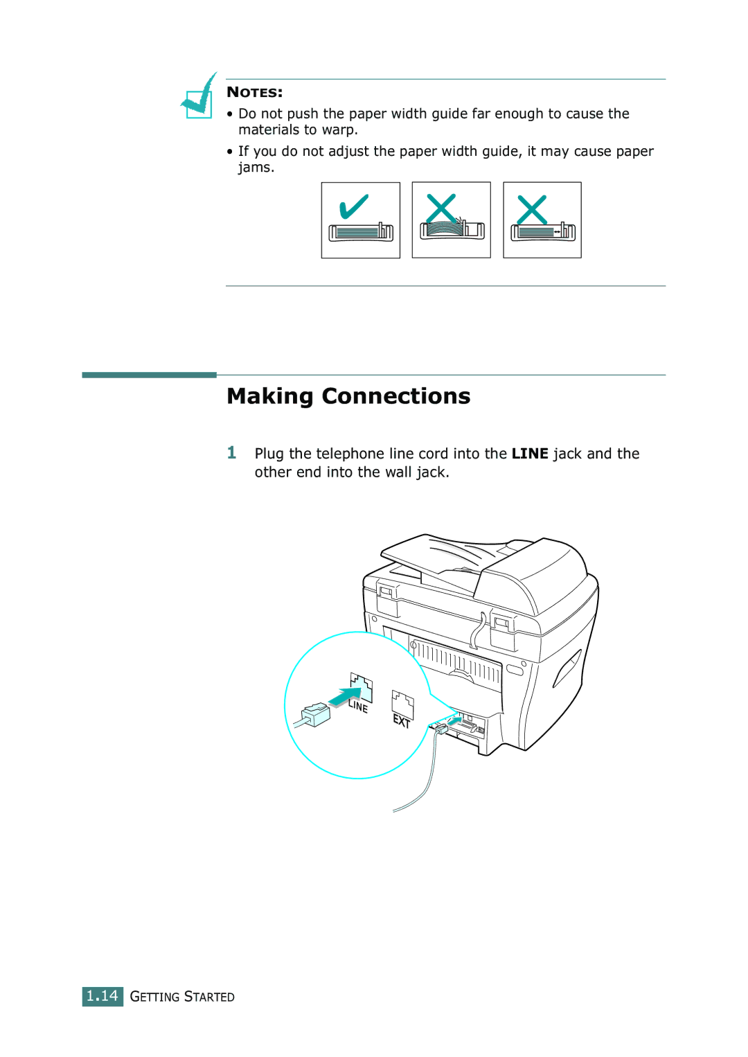 Ricoh 4016 Series manual Making Connections 