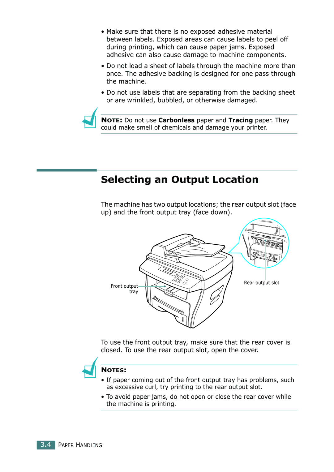 Ricoh 4016 Series manual Selecting an Output Location 