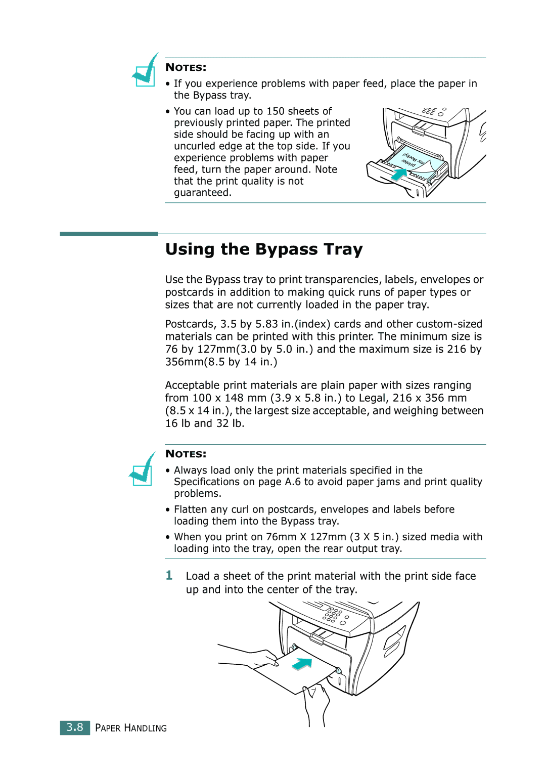 Ricoh 4016 Series manual Using the Bypass Tray 