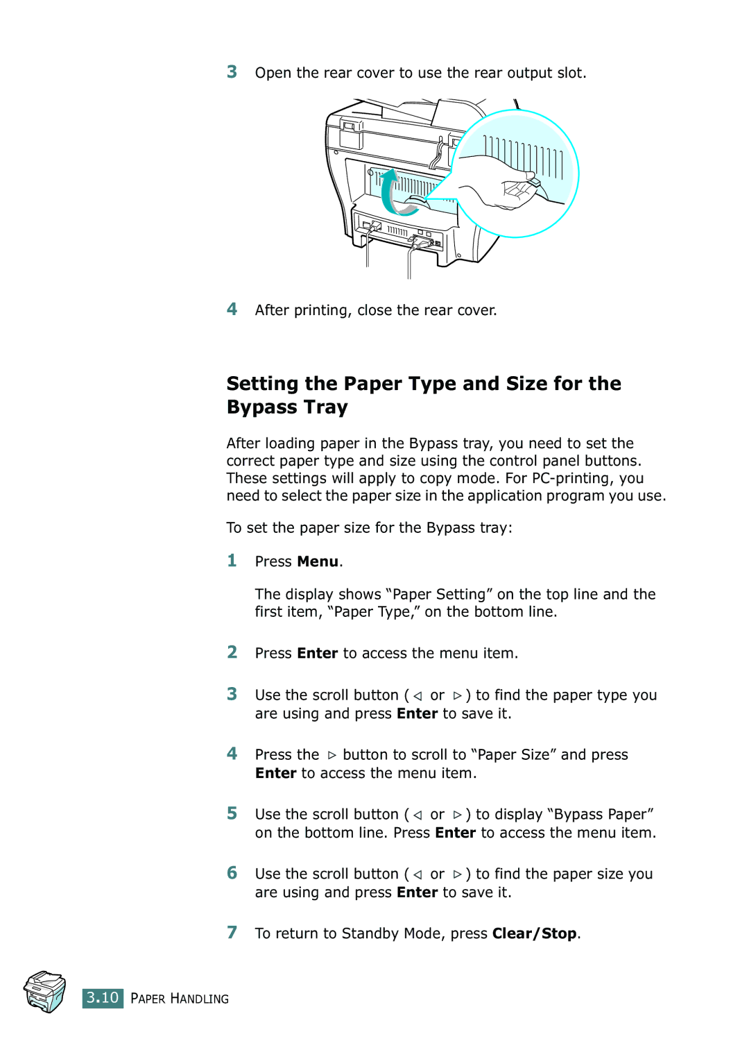 Ricoh 4016 Series manual Setting the Paper Type and Size for the Bypass Tray 