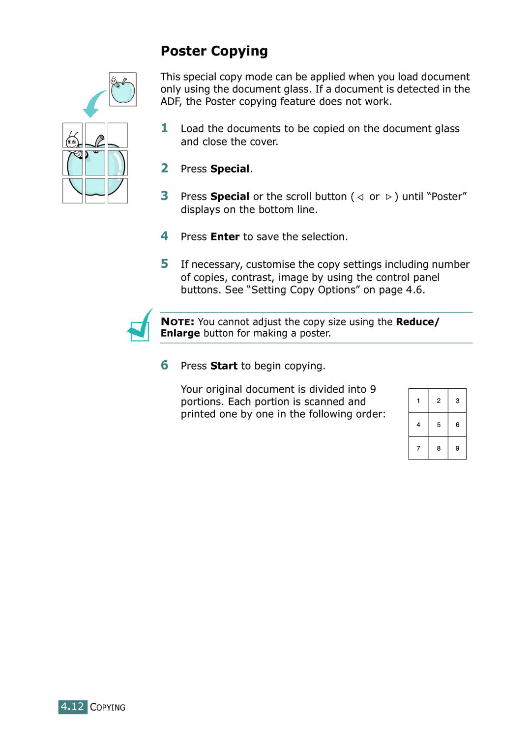 Ricoh 4016 Series manual Poster Copying 