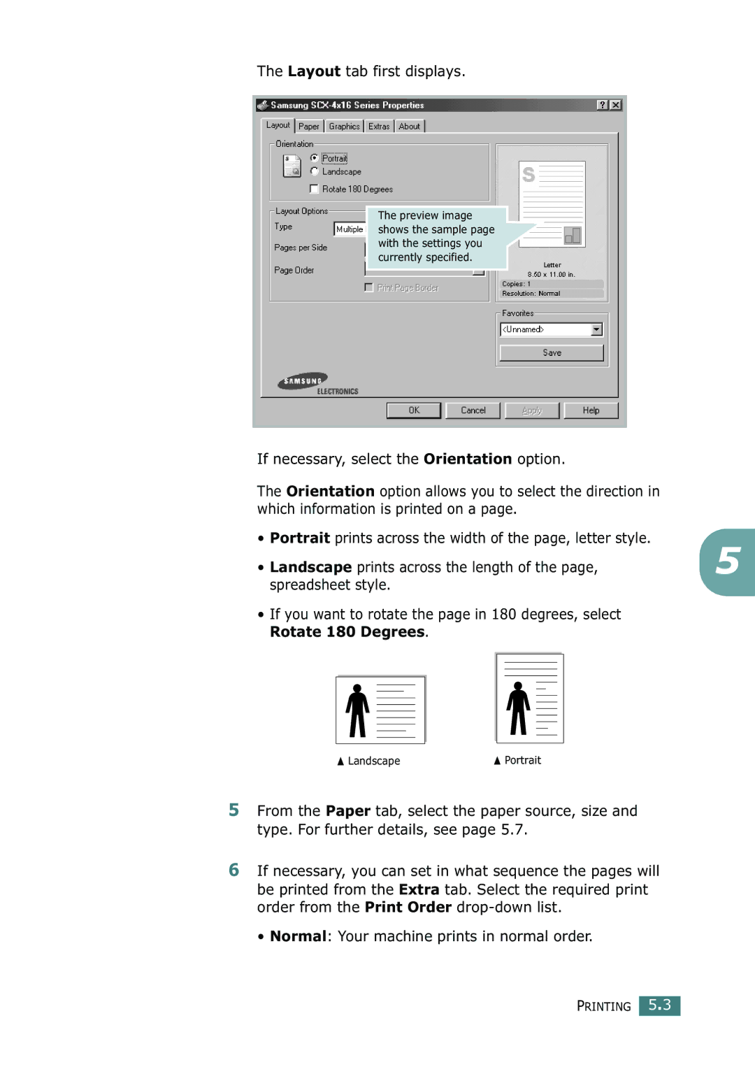 Ricoh 4016 Series manual Layout tab first displays 