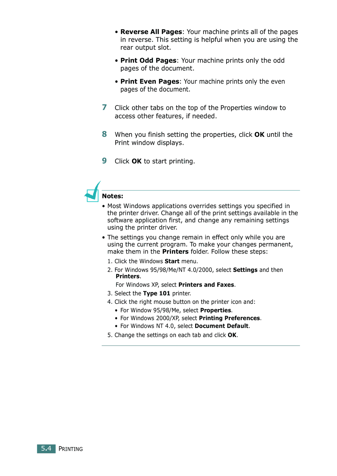 Ricoh 4016 Series manual Printing 