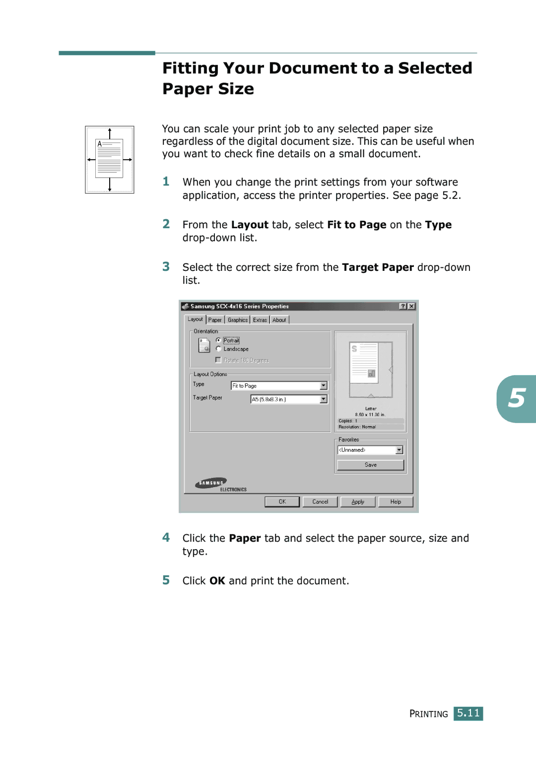 Ricoh 4016 Series manual Fitting Your Document to a Selected Paper Size 