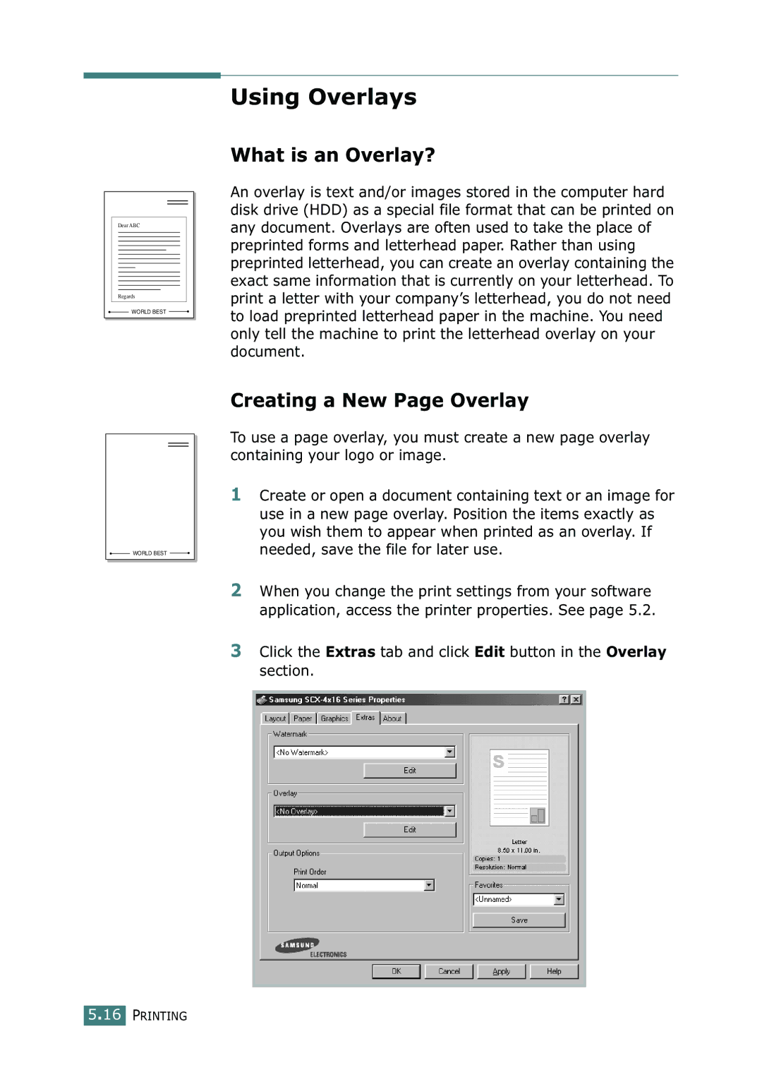 Ricoh 4016 Series manual Using Overlays, What is an Overlay?, Creating a New Page Overlay 