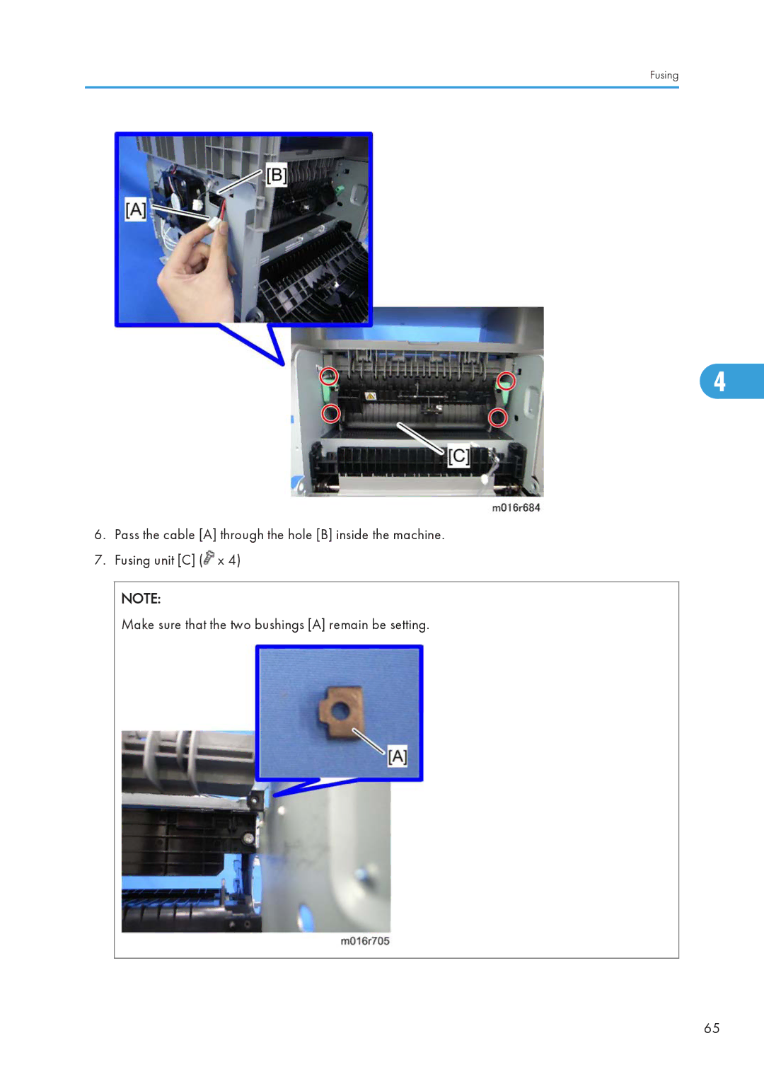 Ricoh 406460 service manual Fusing 