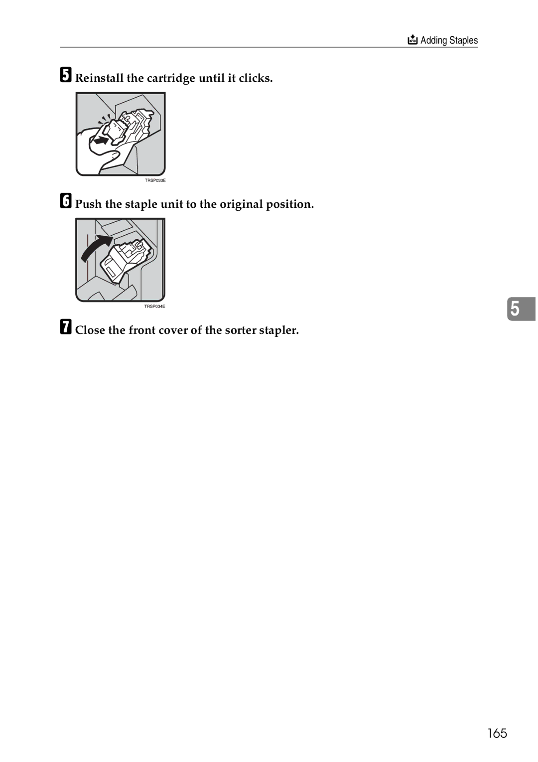 Ricoh 4506 operating instructions 165 