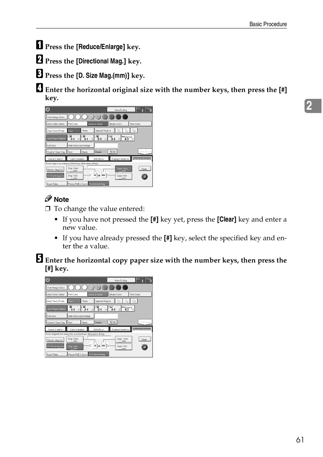 Ricoh 4506 operating instructions Basic Procedure 