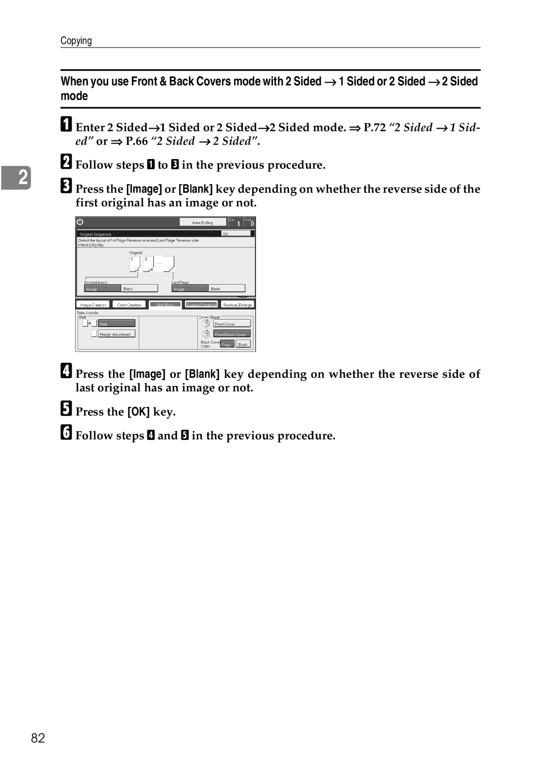 Ricoh 4506 operating instructions Copying 