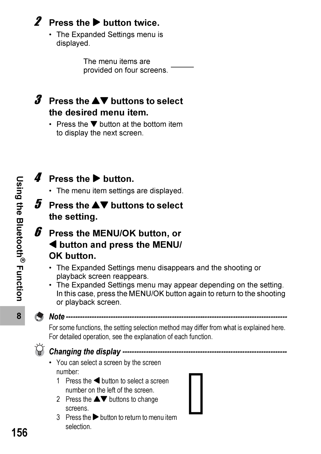 Ricoh 500SE manual Press the $ button twice, Press the ! buttons to select the desired menu item 