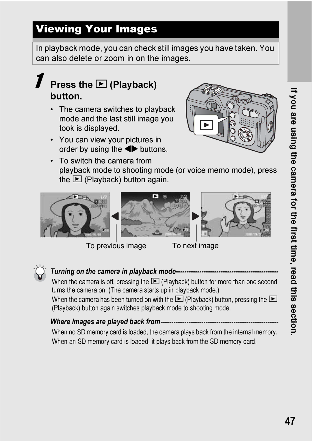 Ricoh 500SE manual Viewing Your Images, Press the 6 Playback button 