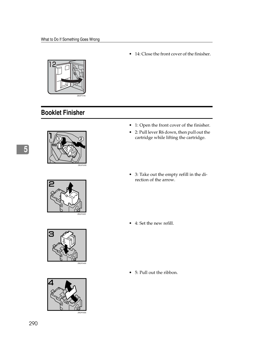 Ricoh 551, 700 manual Booklet Finisher, 290 