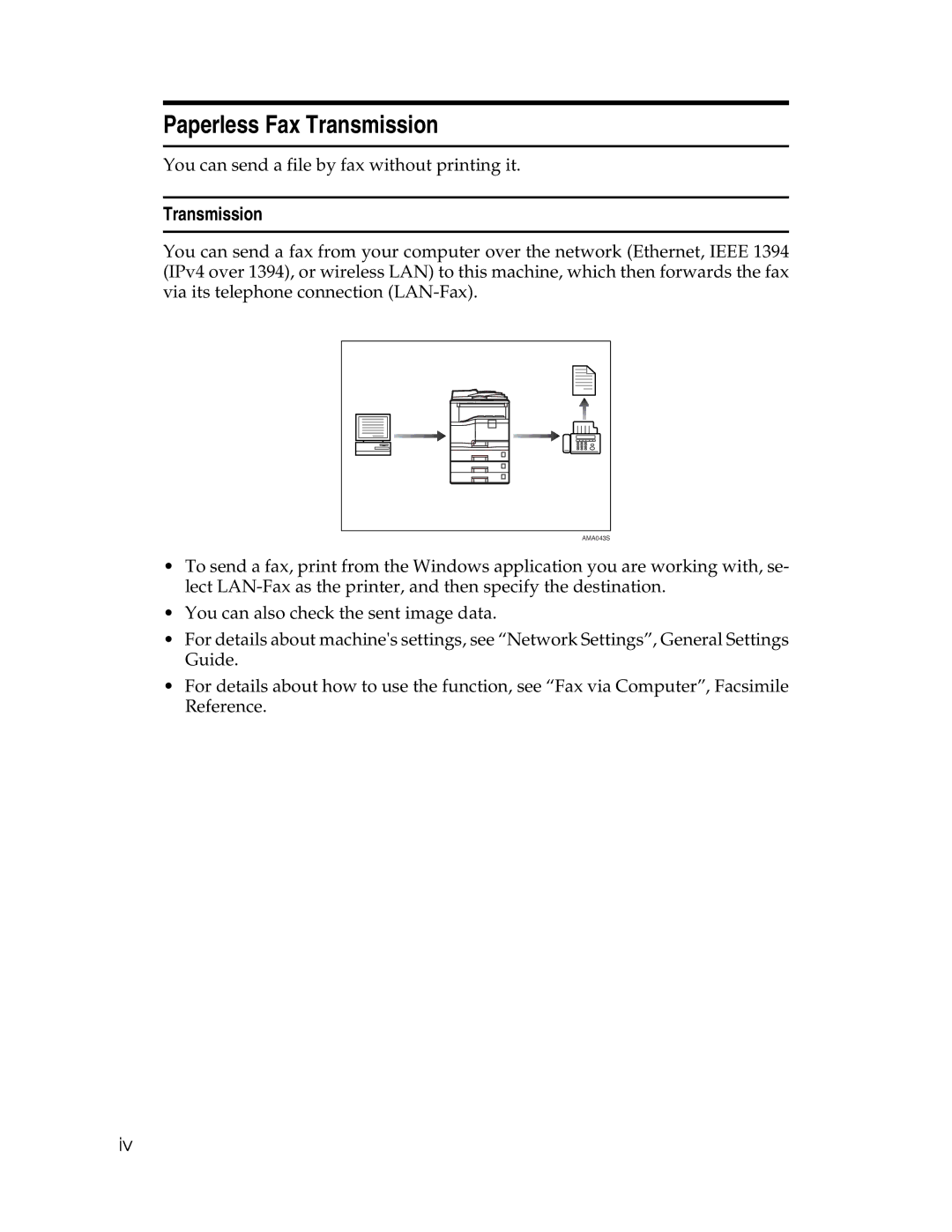 Ricoh 615C appendix Paperless Fax Transmission 